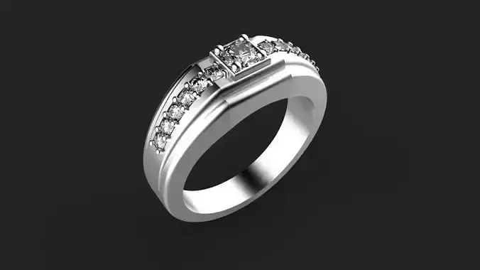 014ct  male ring