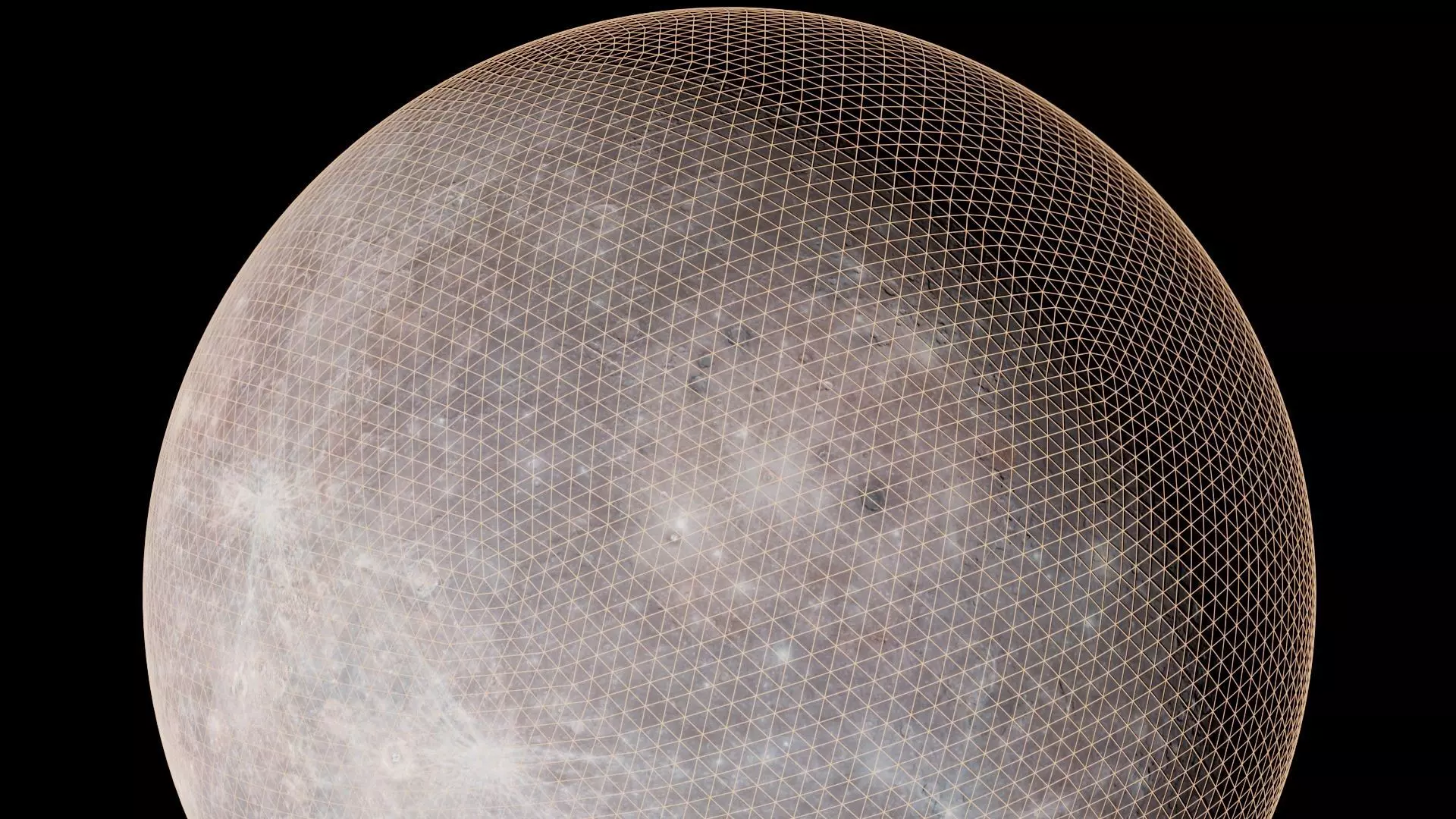 Mercury 16K Photorealistic Low-poly 3D model_40