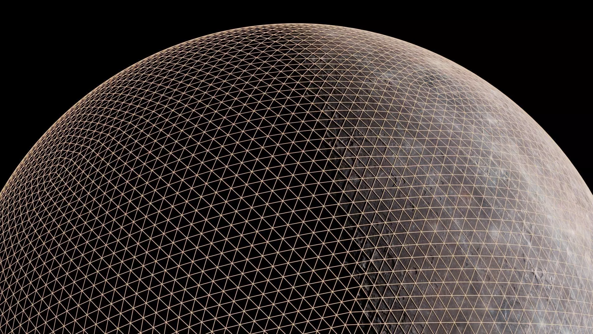 Mercury 16K Photorealistic Low-poly 3D model_41