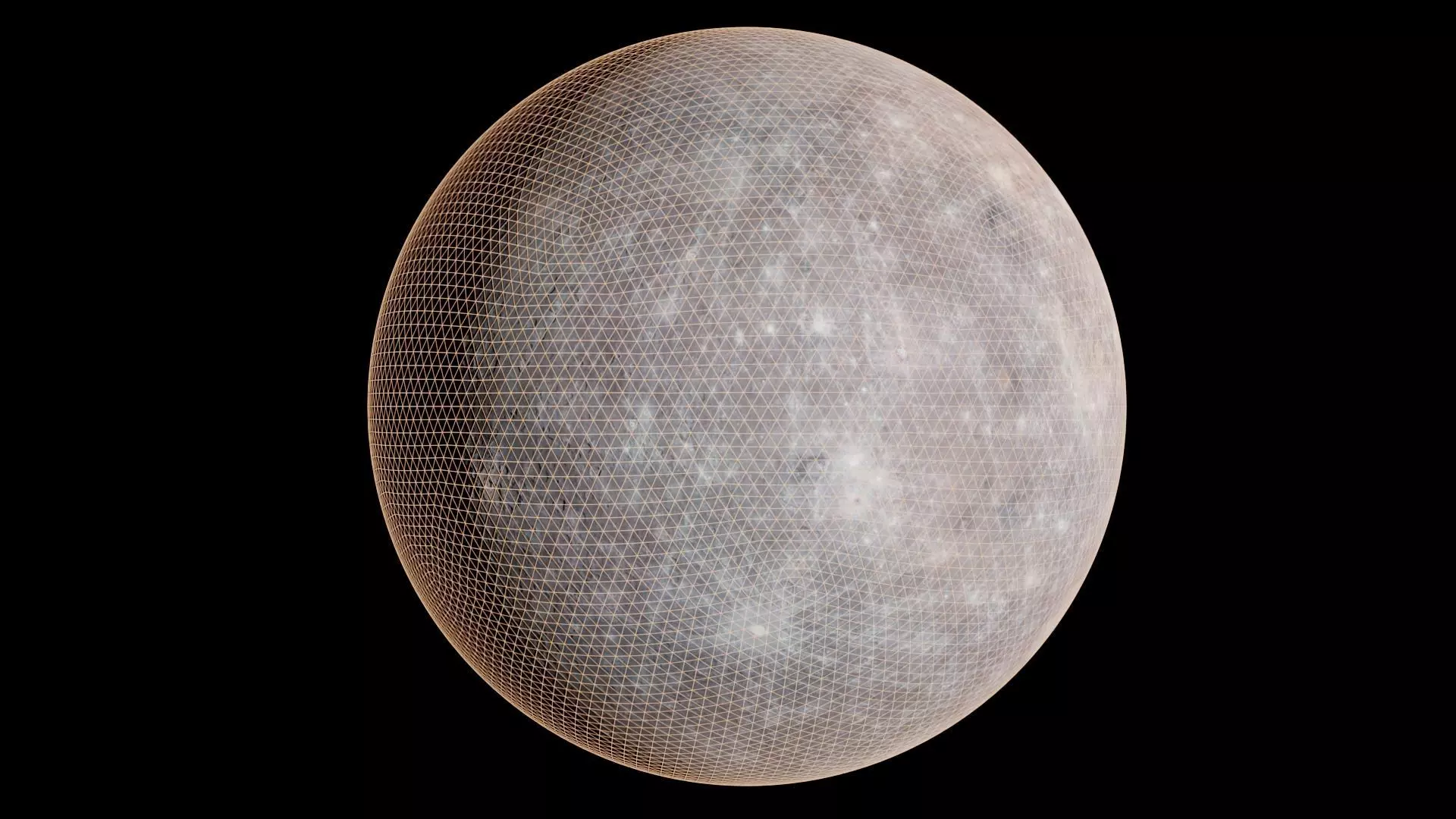 Mercury 16K Photorealistic Low-poly 3D model_39