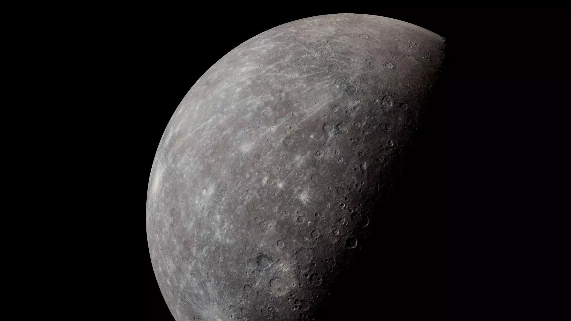 Mercury 16K Photorealistic Low-poly 3D model_15