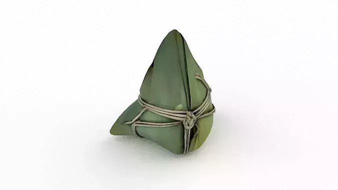 Zongzi Low-poly 3D model 4
