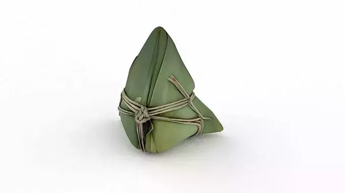 Zongzi Low-poly 3D model 2
