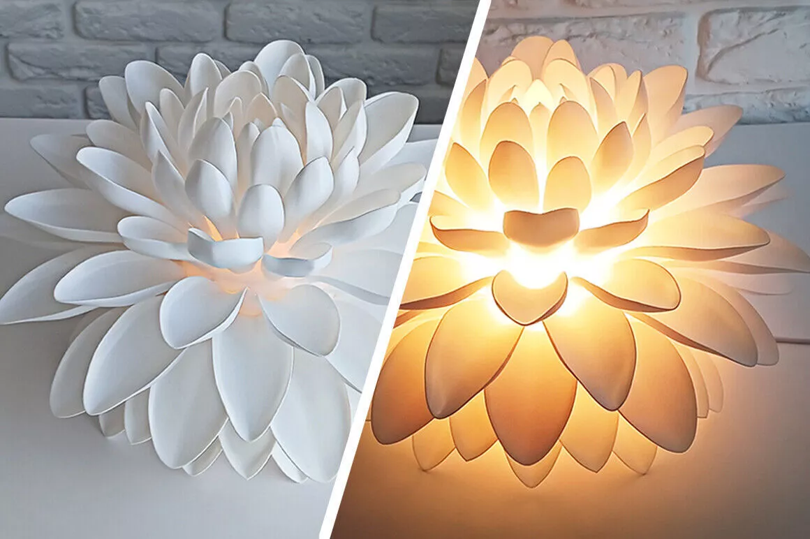 Chrysanthemum Night Light Modular LED Lamp 3D print model