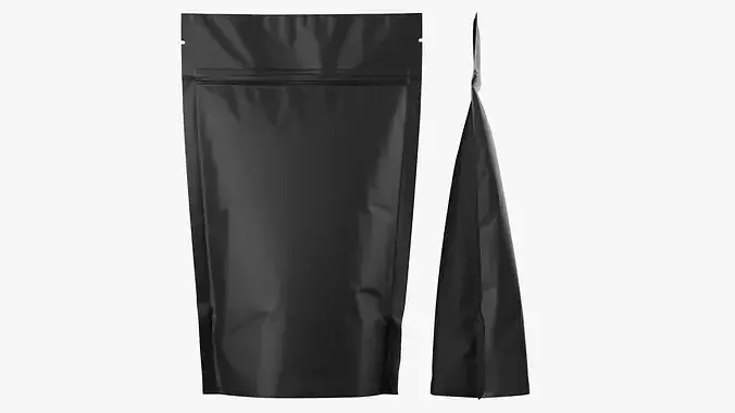 Matte Stand Up Pouch with Zipper Mockup 11