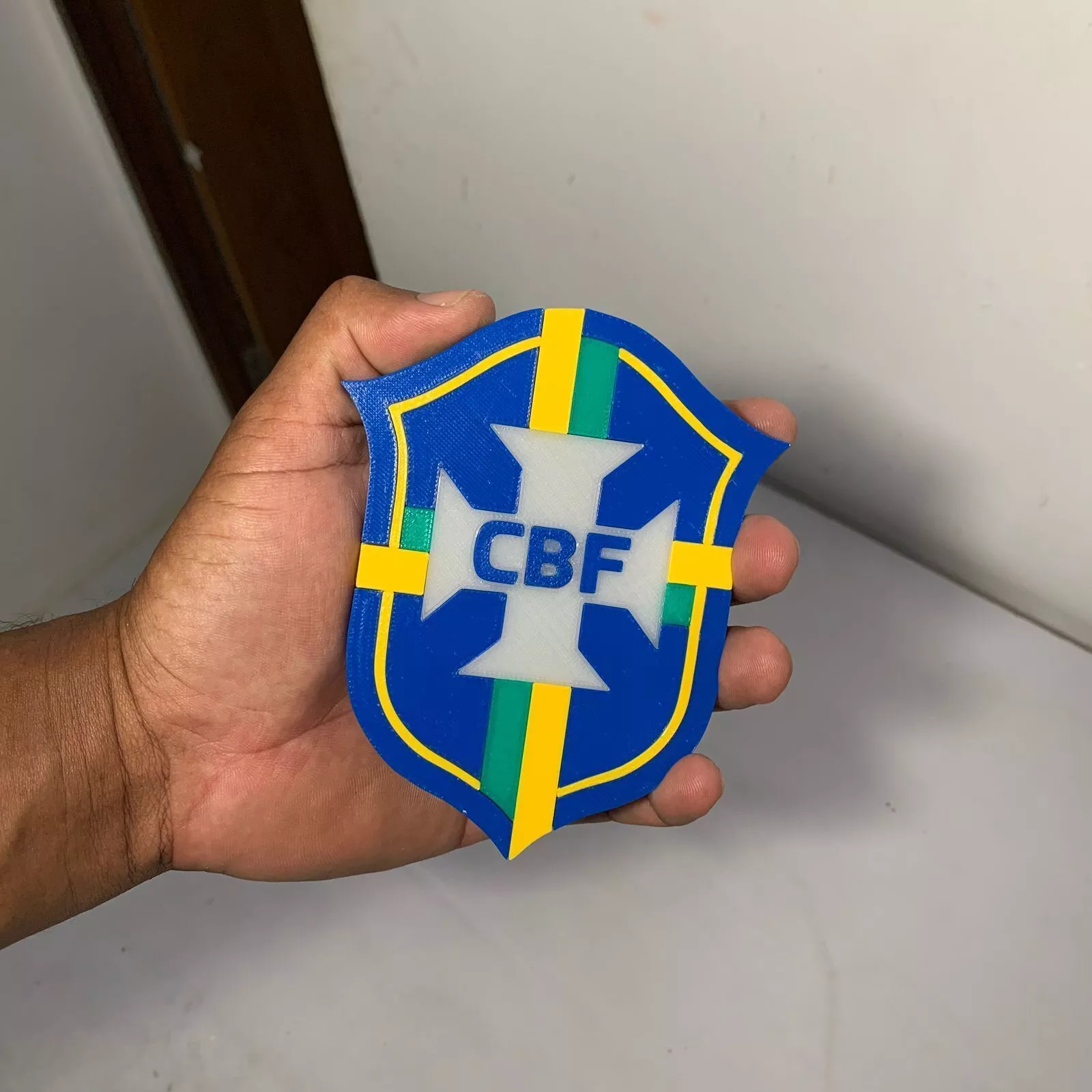 ESCUDO EMBLEMA Brasao selecao Brasileira Copa do mundo 2026 CBF 3D print model
