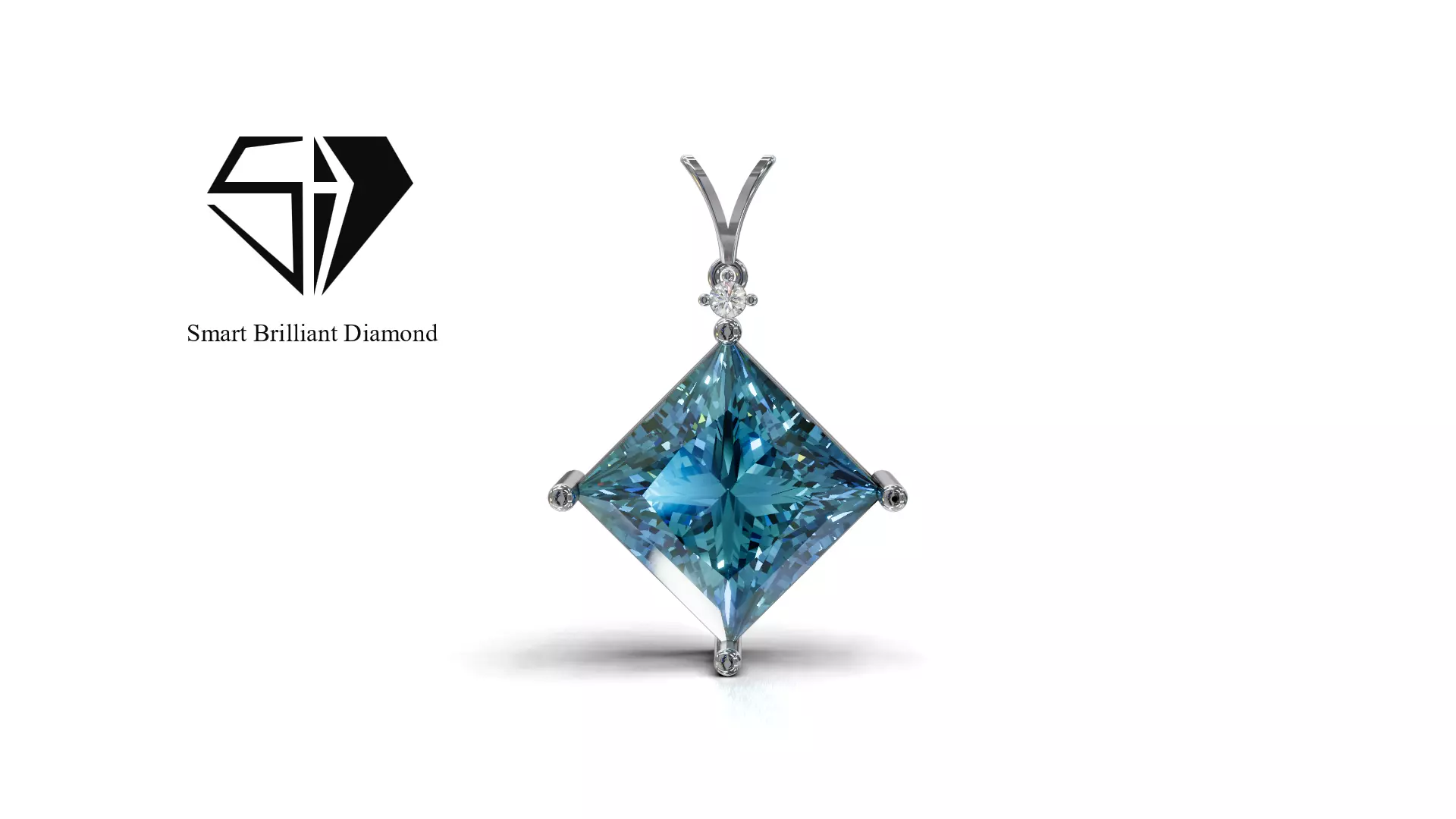 Celestial Diamond Pendant Ready to Manufacture CAD File jp0462 3D print model