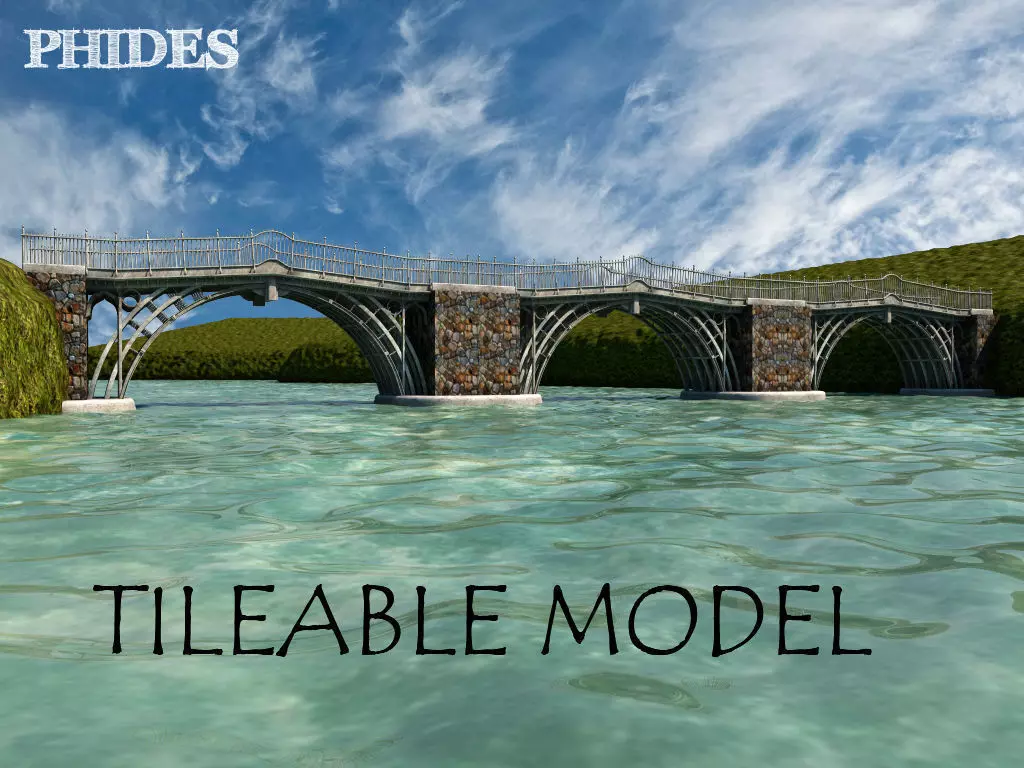 Iron bridge 1 3D model_0