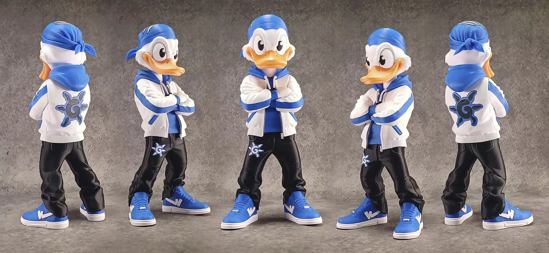 Donald Duck Street Edition Stylized Urban Fan Art 3D print model