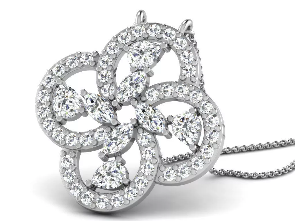 SILVER AND GOLD MANGALSUTRA 3D print model