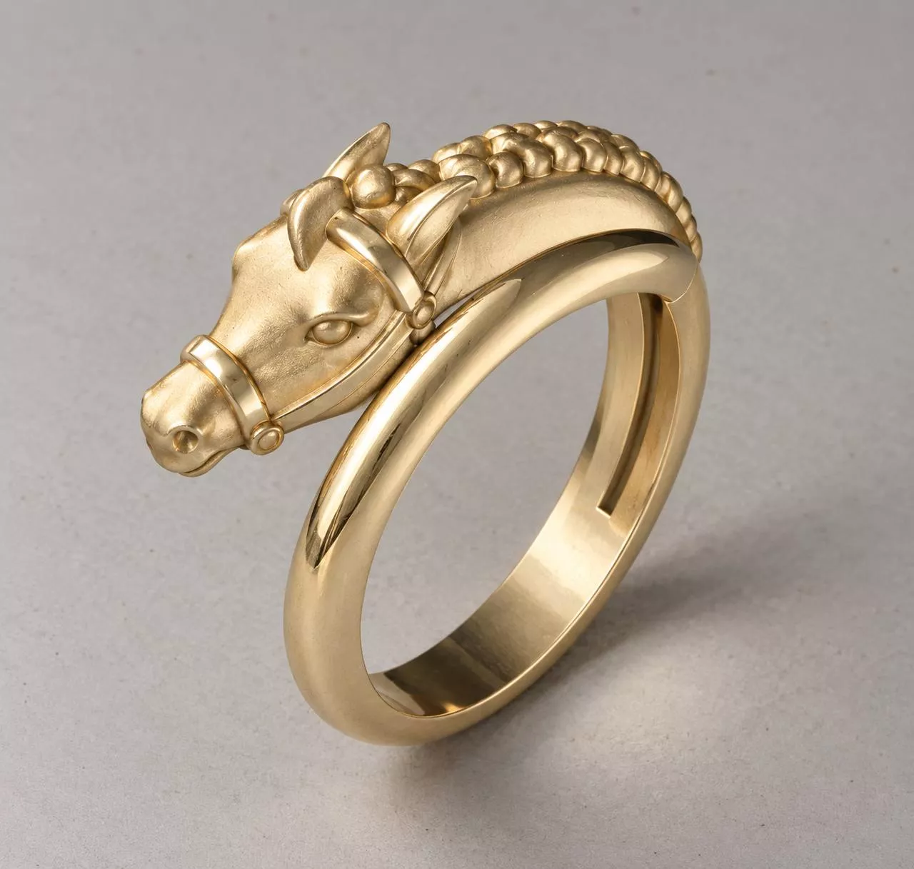 Horsw Head Ring - Equestrian jewelry 3d Model 3D print model