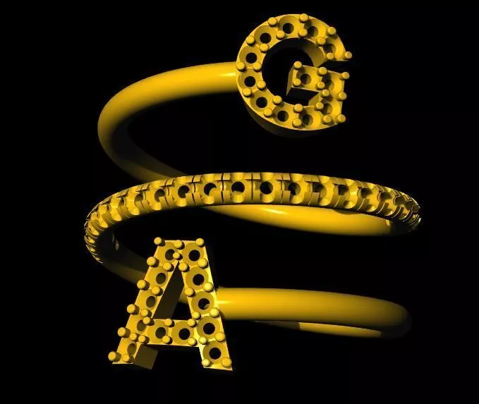 diamond spiral ring 3dm file 3D print model