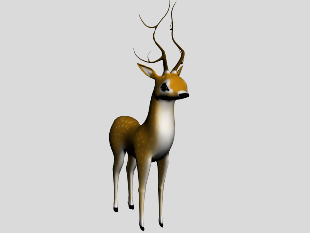 3D Deer 3D print model_4