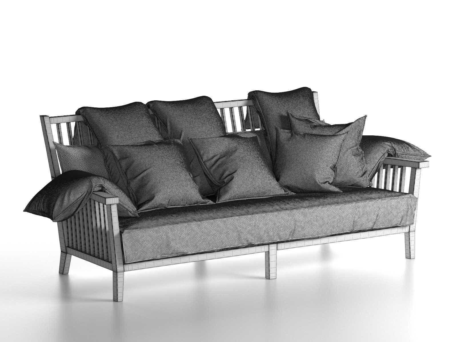 Gray 03 Sofa 3D model_2