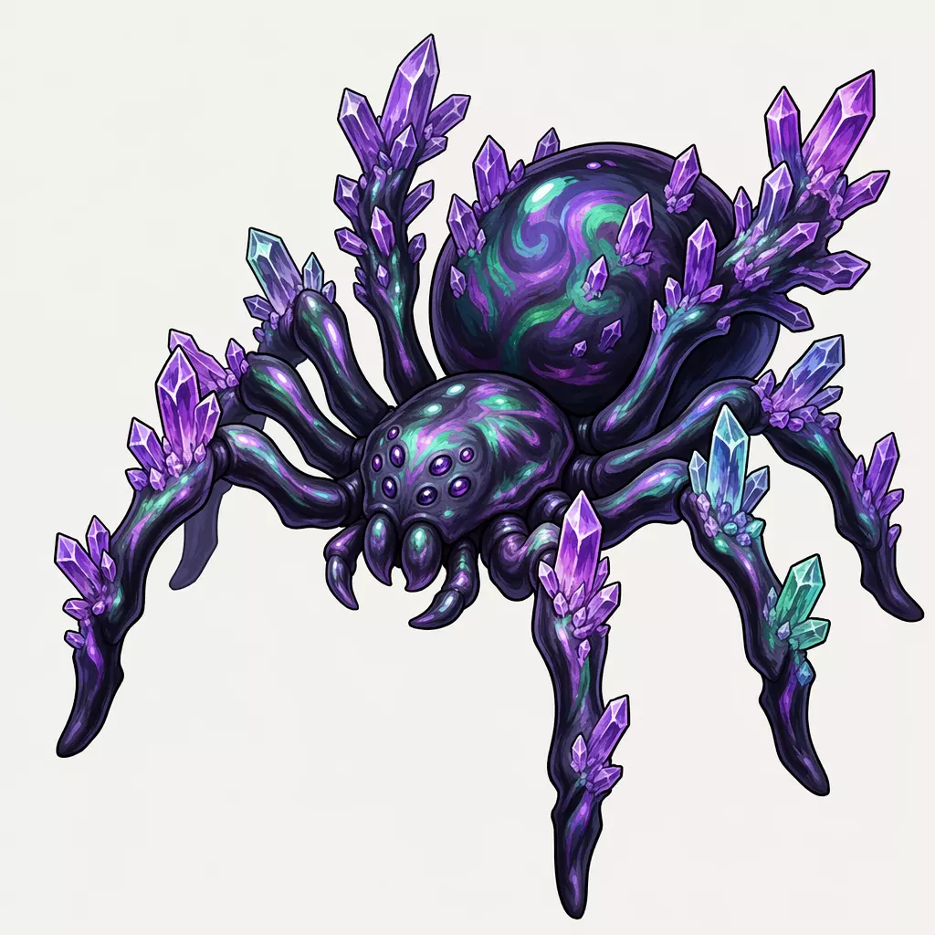 Amethyst Nebula-Weaver Fantasy Tabletop Miniature 3D Print Model 3D print model