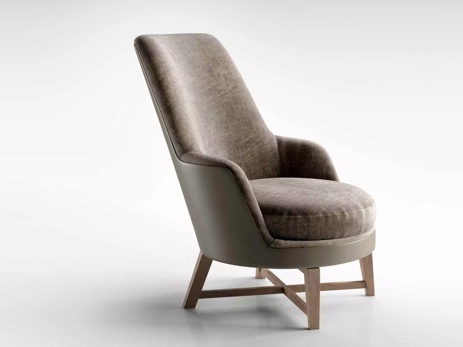 Guscio Soft Armchair 3D model_0