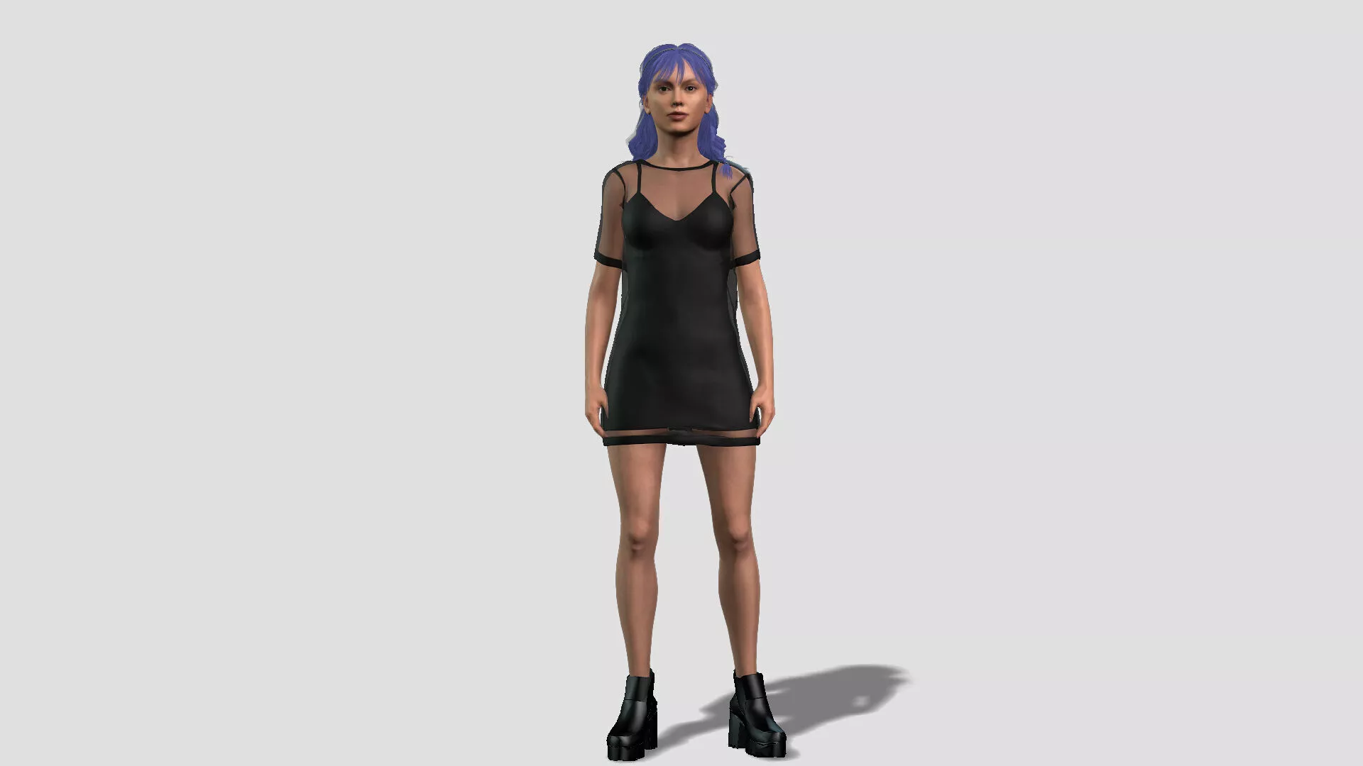 Detailed Female Character 3D model
