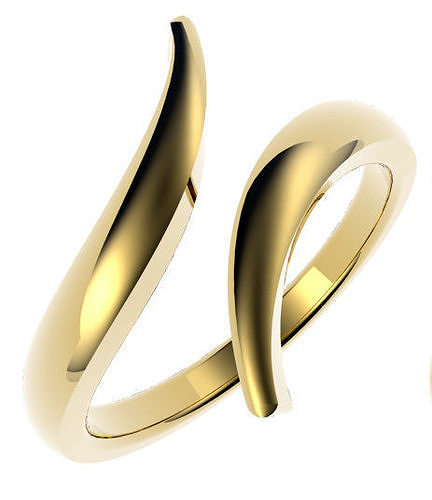 Ladies Open Top Curved Ring 3D print model