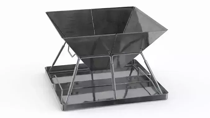 Steel Portable Fire Pit 3D model