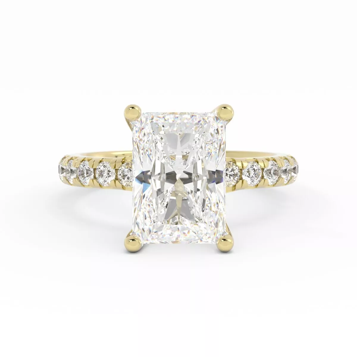 Two In One Round and Radiant Solitaire 3DM 3D print model