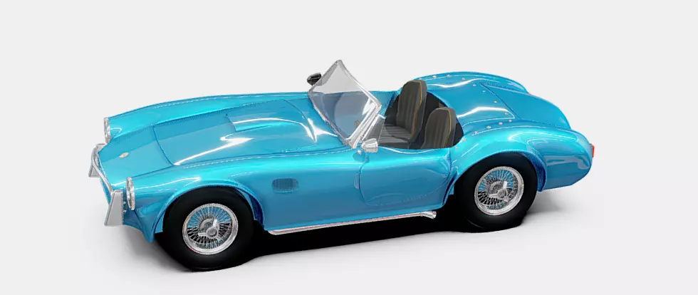 Classic AC Cobra Roadster 1962 3D Mode 3D model