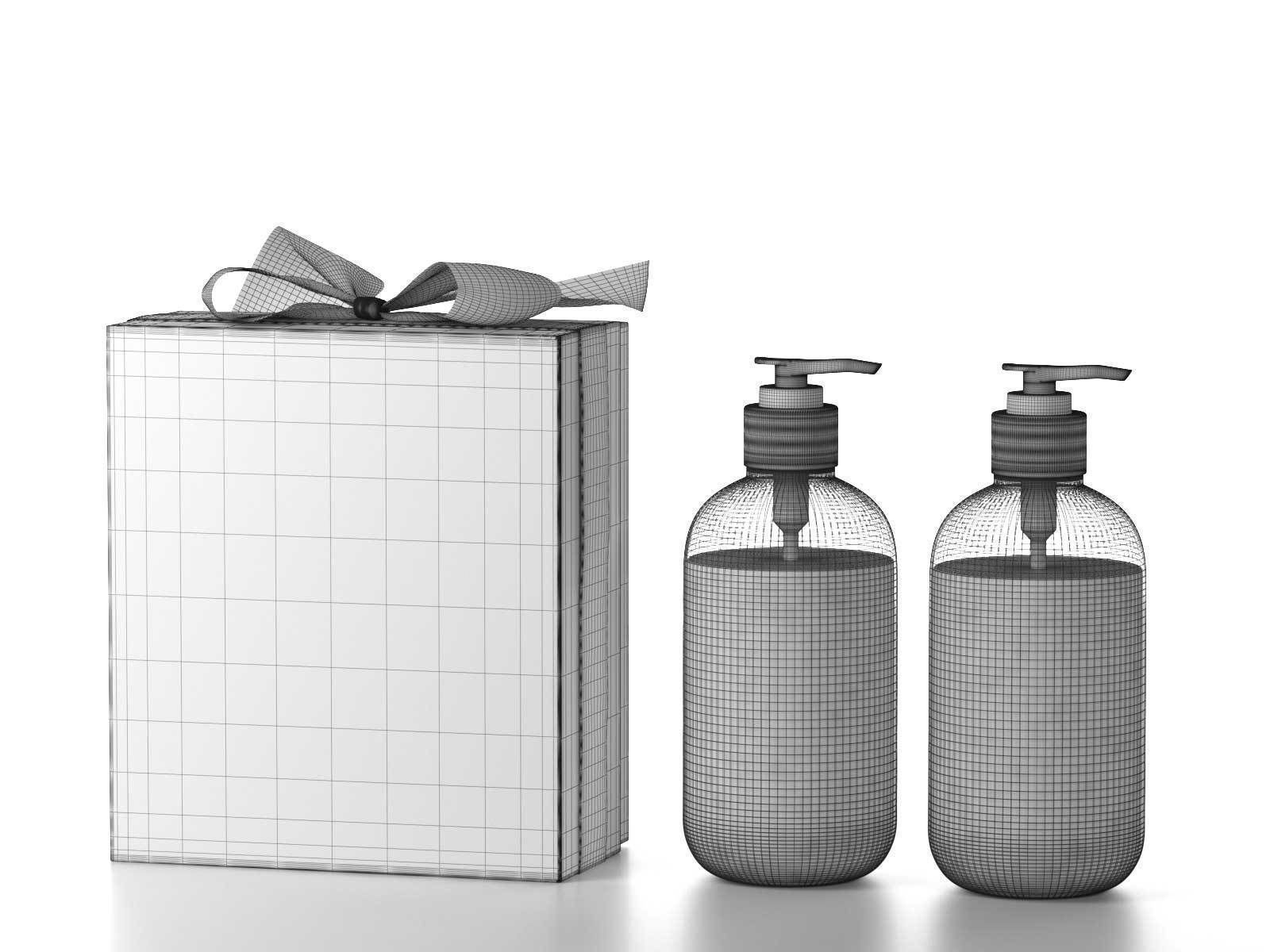 Hand Wash and Hand Cream 3D model_1