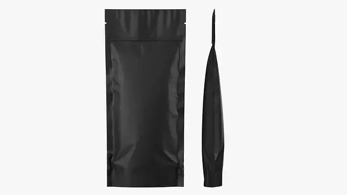 Matte Tall Stand Up Pouch with Zipper Mockup 13