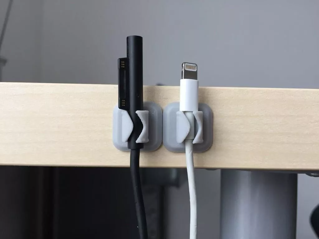 Desk Cable Organizer Clip No More Messy Cables 3D print model