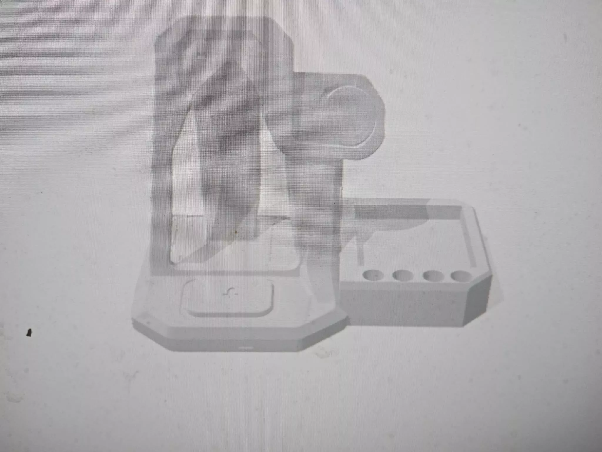 Desktop Charging Station Accessory Organizer 3D print model