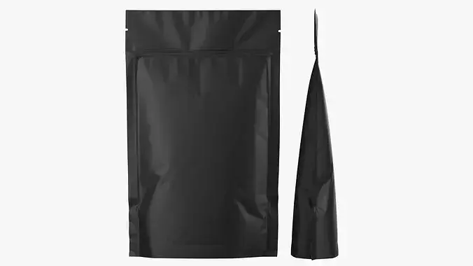 Matte Square Stand Up Pouch with Zipper Mockup 14