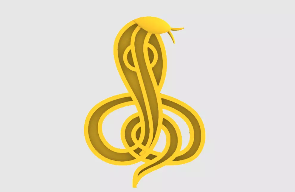 snake pendent 3D print model