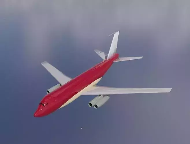 Retro-Futuristic 1950s Jetliner Concept Proto-707 367-64-80