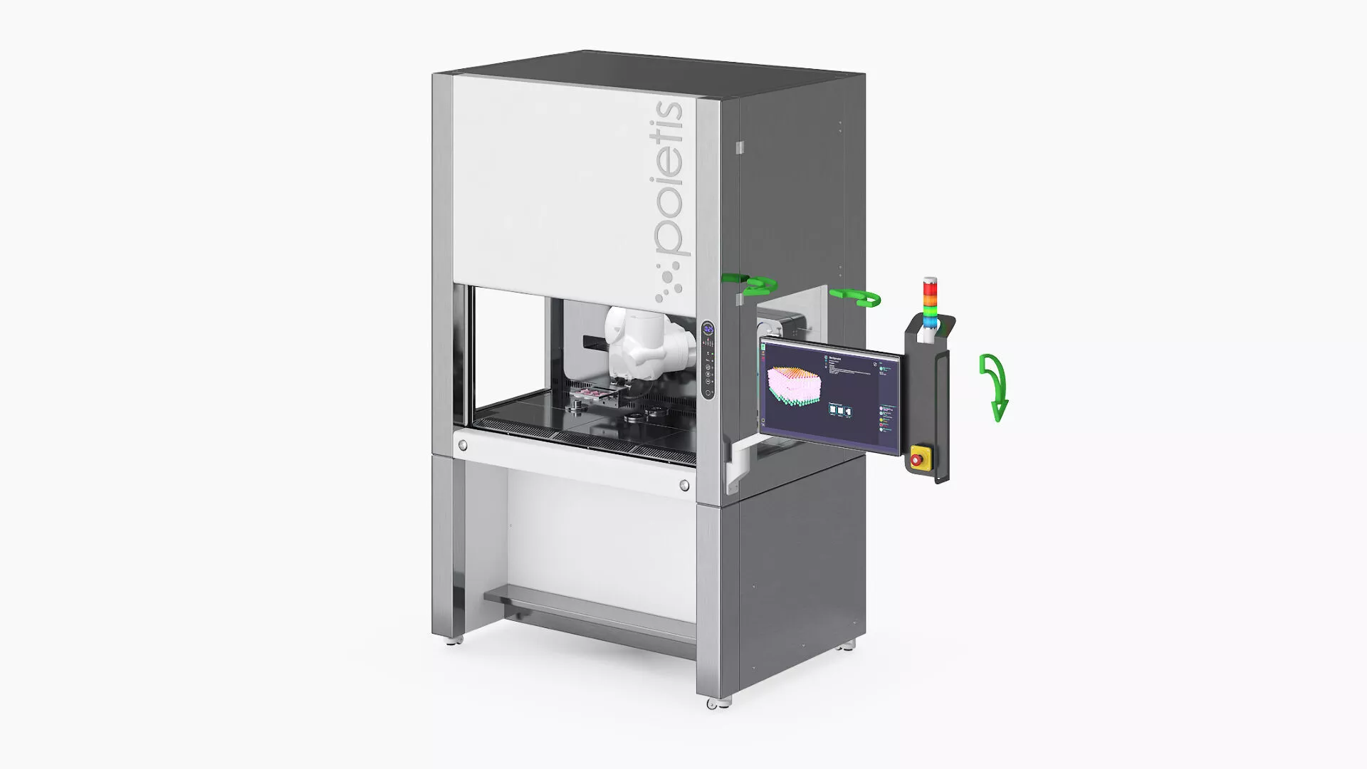 Modern Bioprinter Rigged for Cinema 4D 3D model