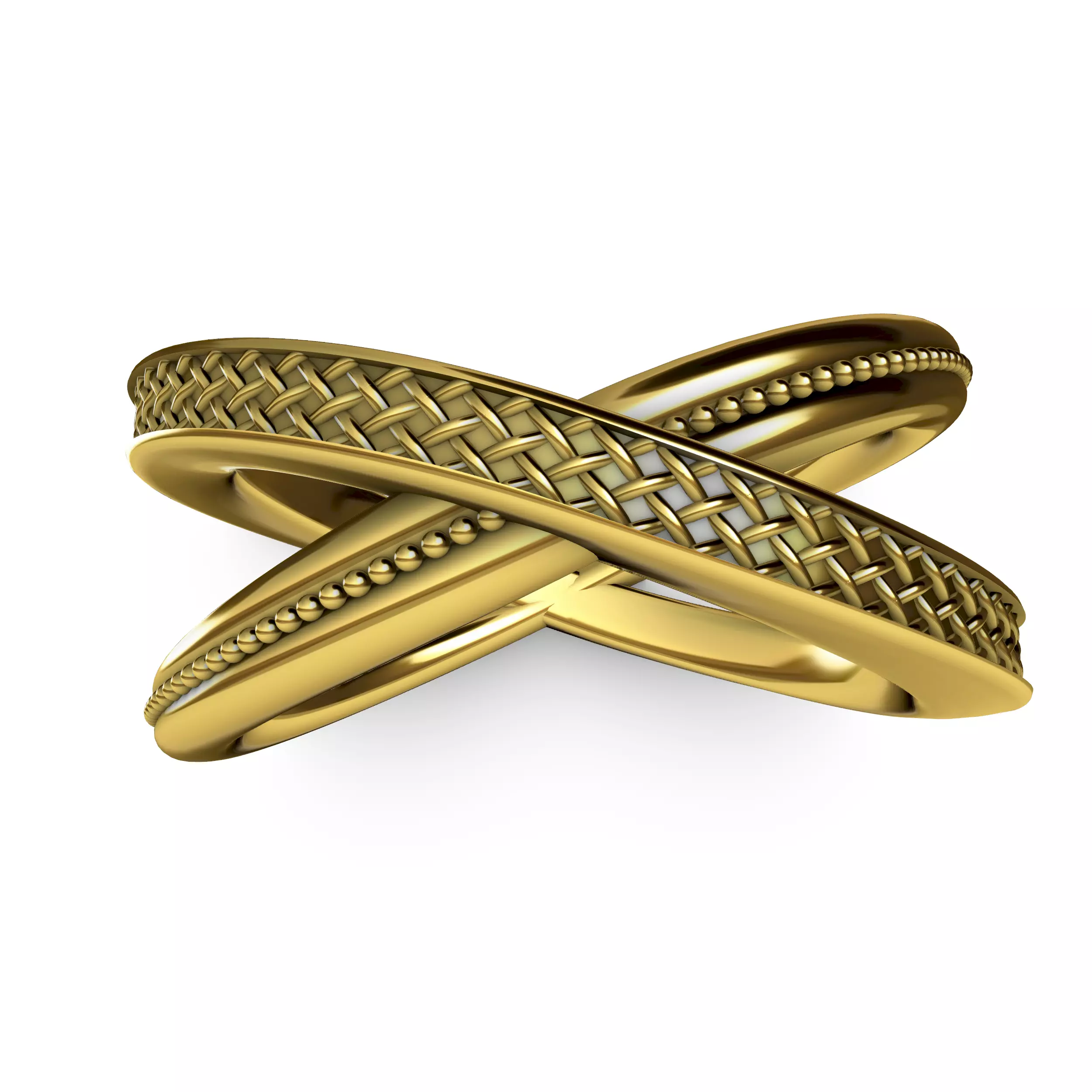 Designer Criss Cross Ring 3D print model
