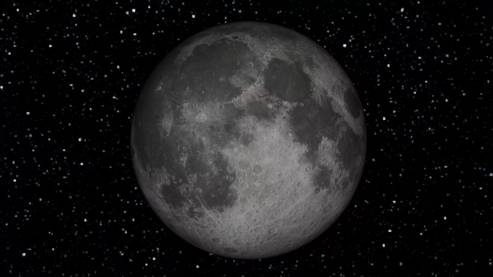 Realistic Moon 3D model 3D model