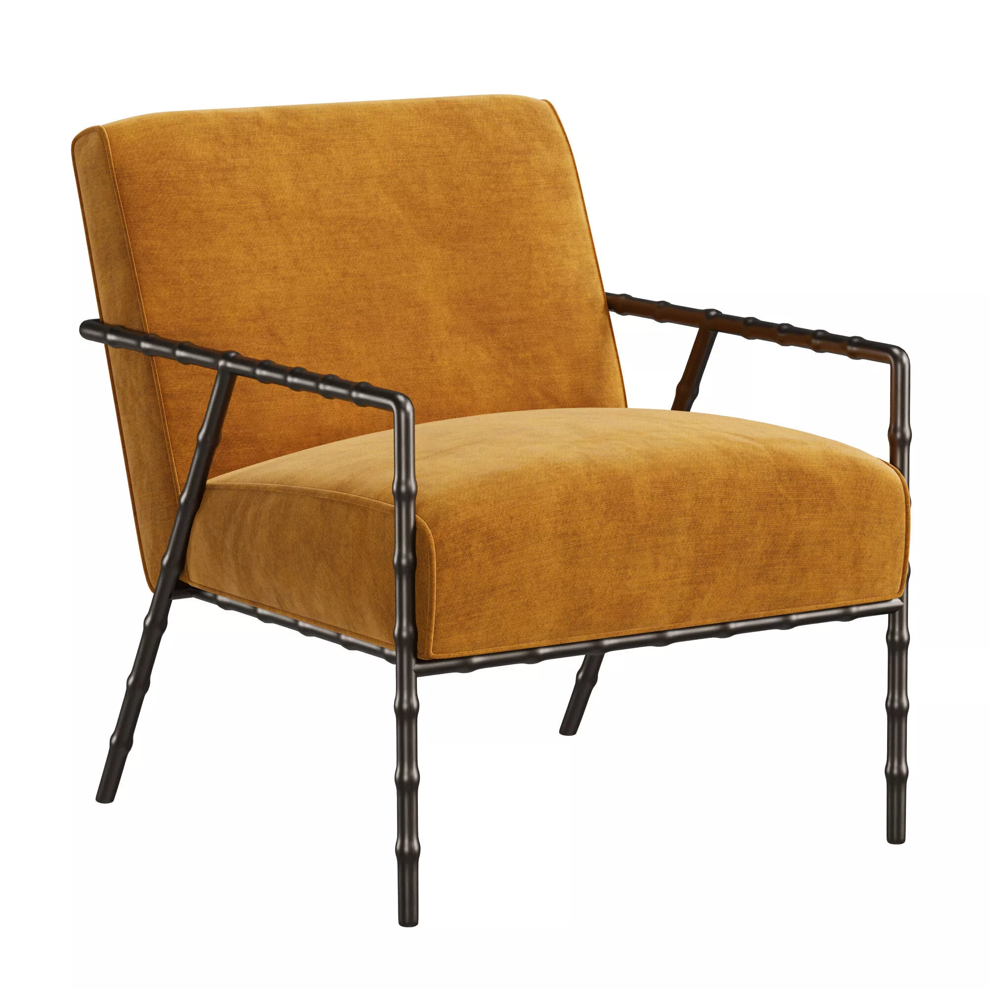 Modernist Faux Bois Lounge Chair 3D model