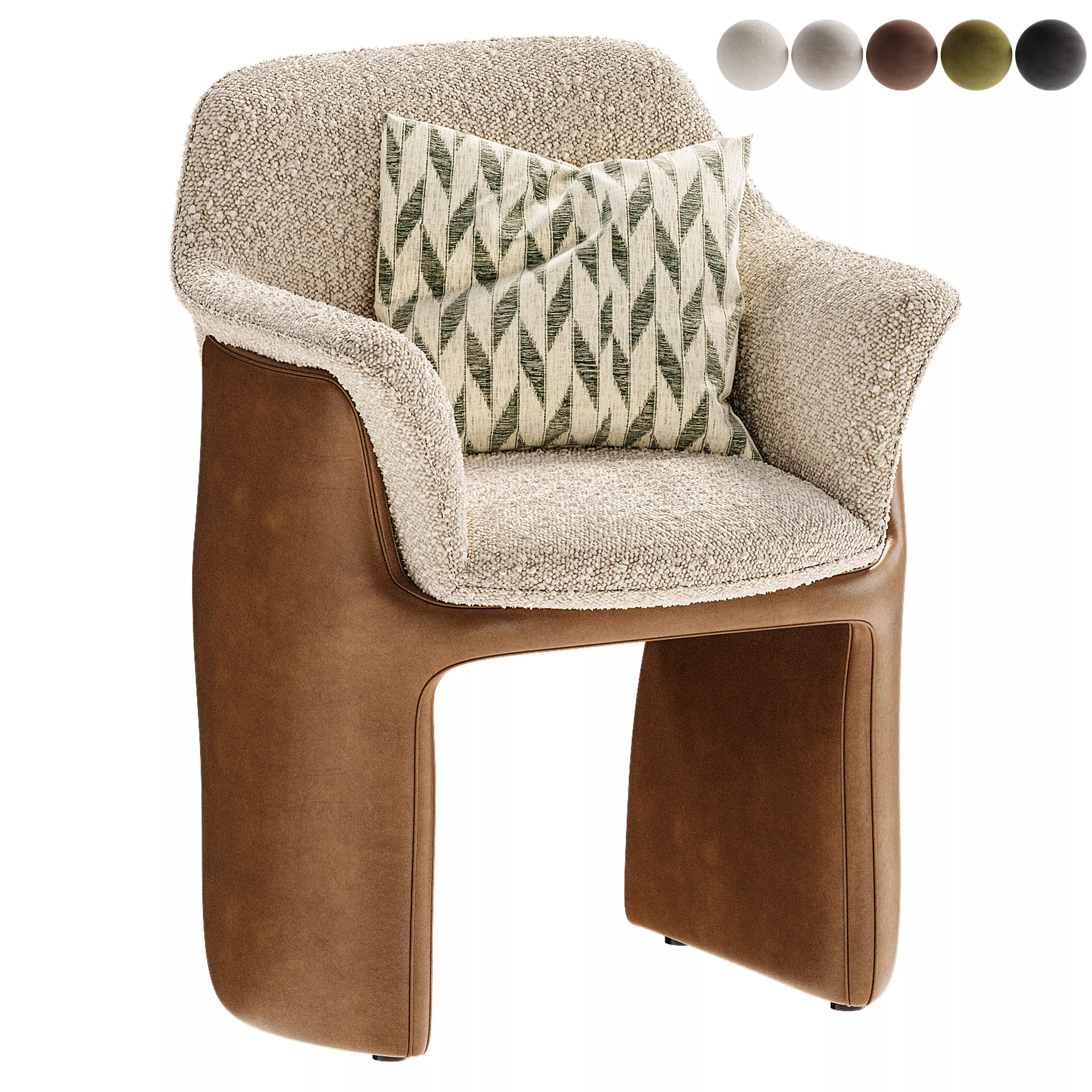 CUMULUS Armchair By HOTHING 3D model