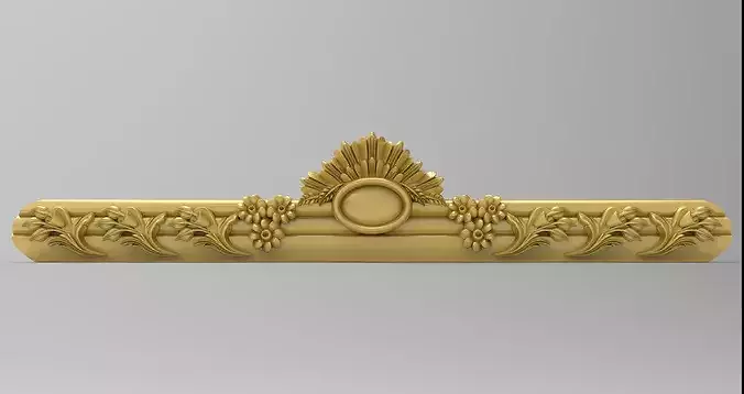 Luxury Decorative Frieze Panel 3D Relief - CNC Ready