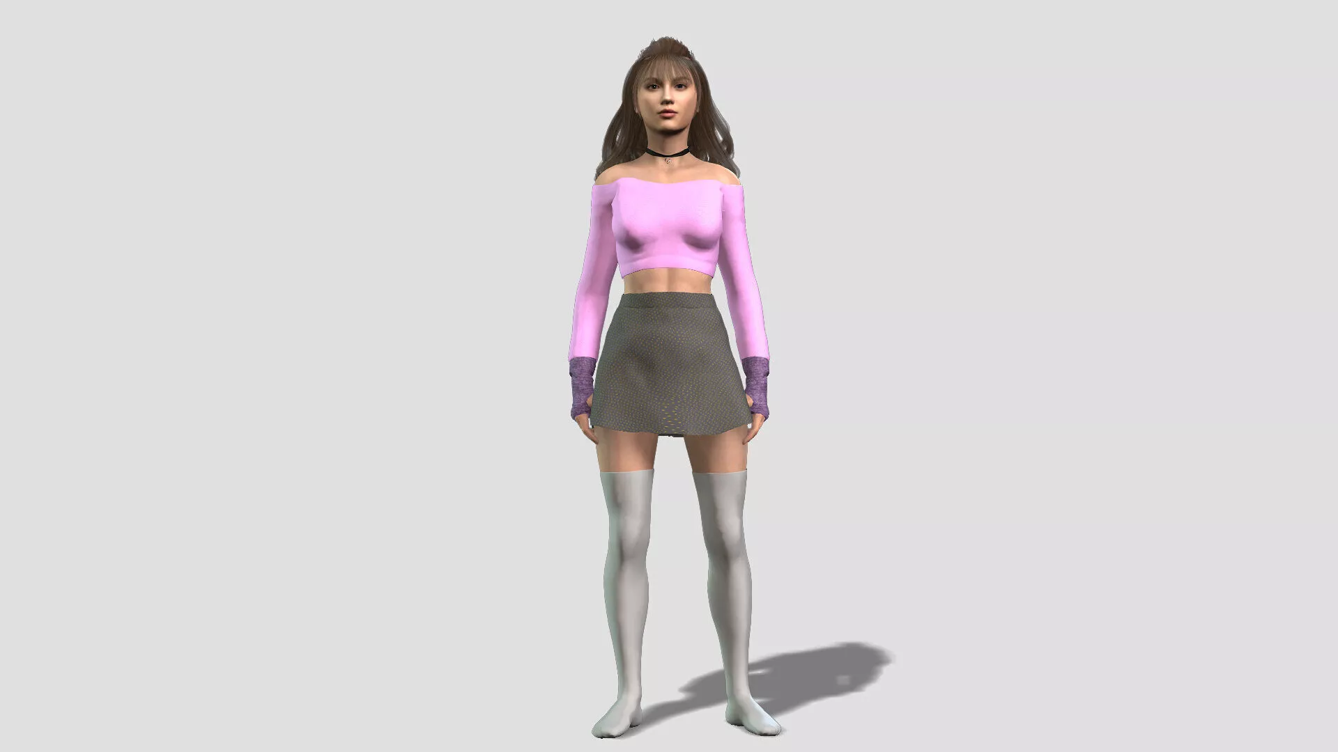 Premium Female Character Model 3D model