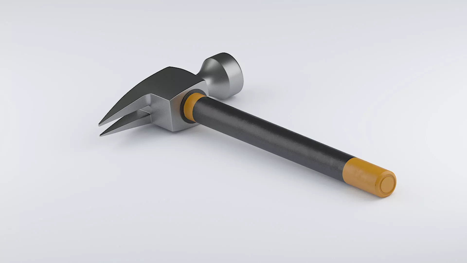 Professional PBR Claw Hammer 3D model