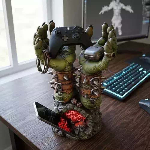 Modular Fantasy Creature Hands Desk Organizer 3D Print STL