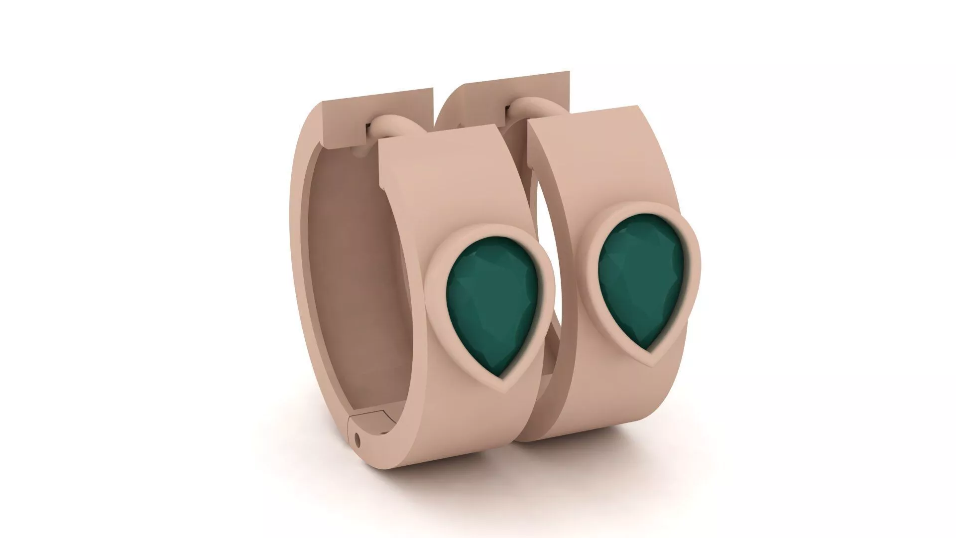 Pear Earring 014 3D print model