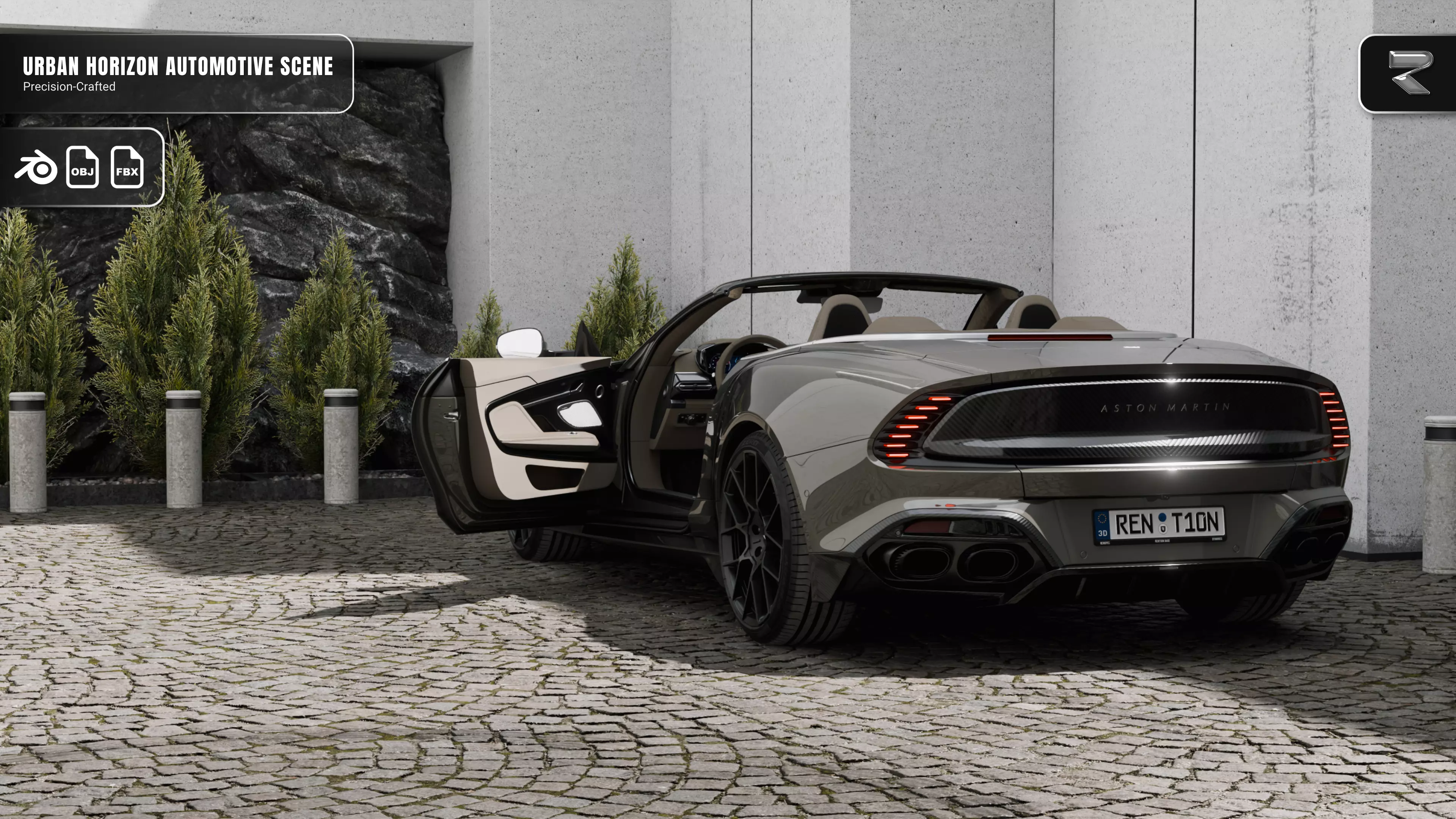 Urban Horizon Automotive Scene Project File 3D model