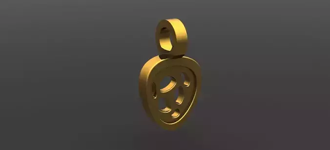 Luna Pendant  3D print model