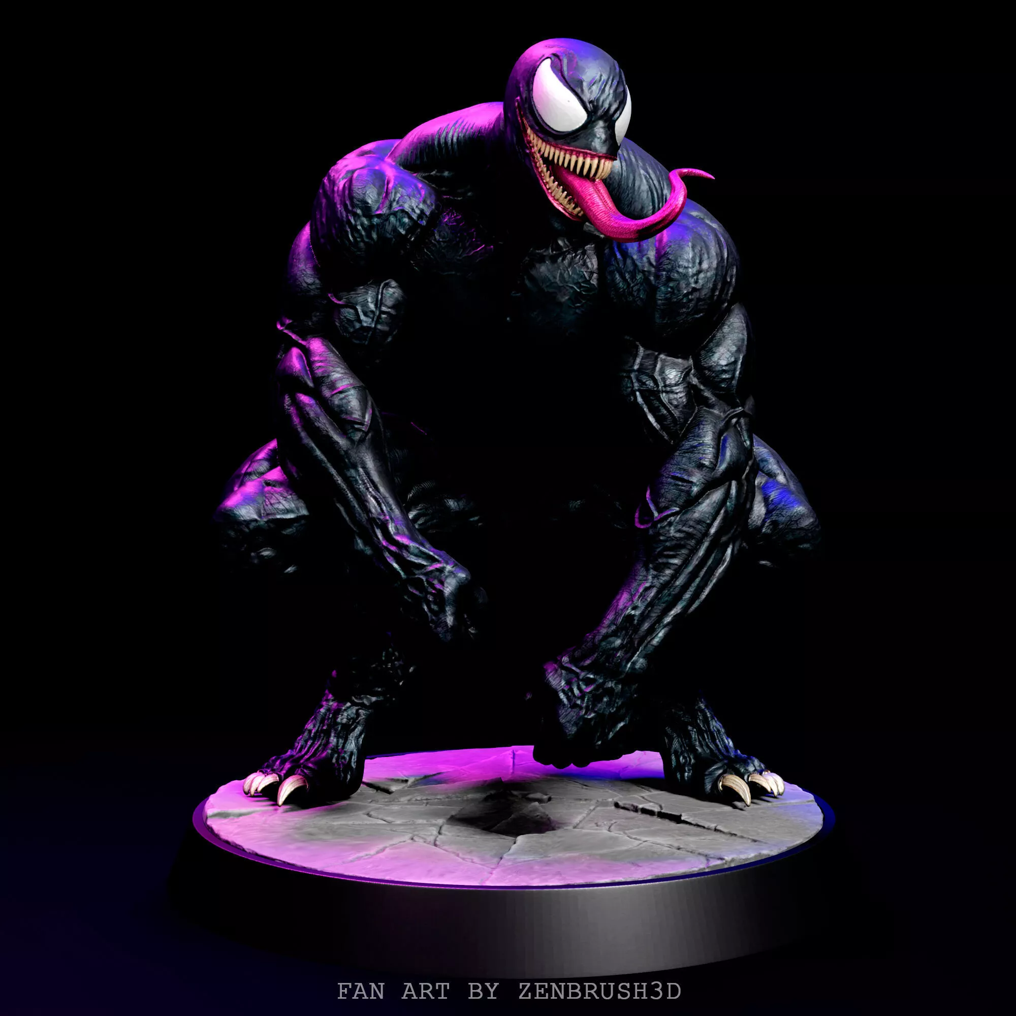 FAN ART Venom - Spider Man PRINTING 3D 3D print model