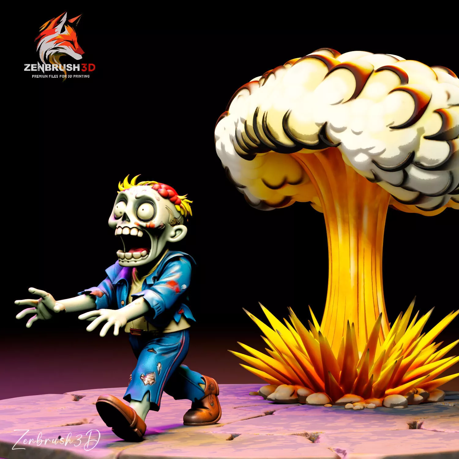 Fallout - Nuclear Bomb necrofago - Diorema 3D PRINTING 3D print model