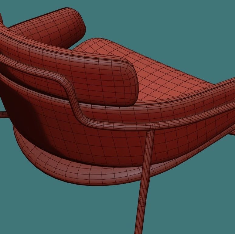 Debi Chair Set 3D model_25
