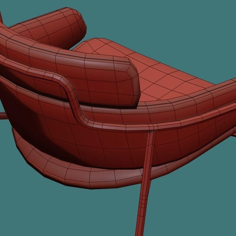Debi Chair Set 3D model_24