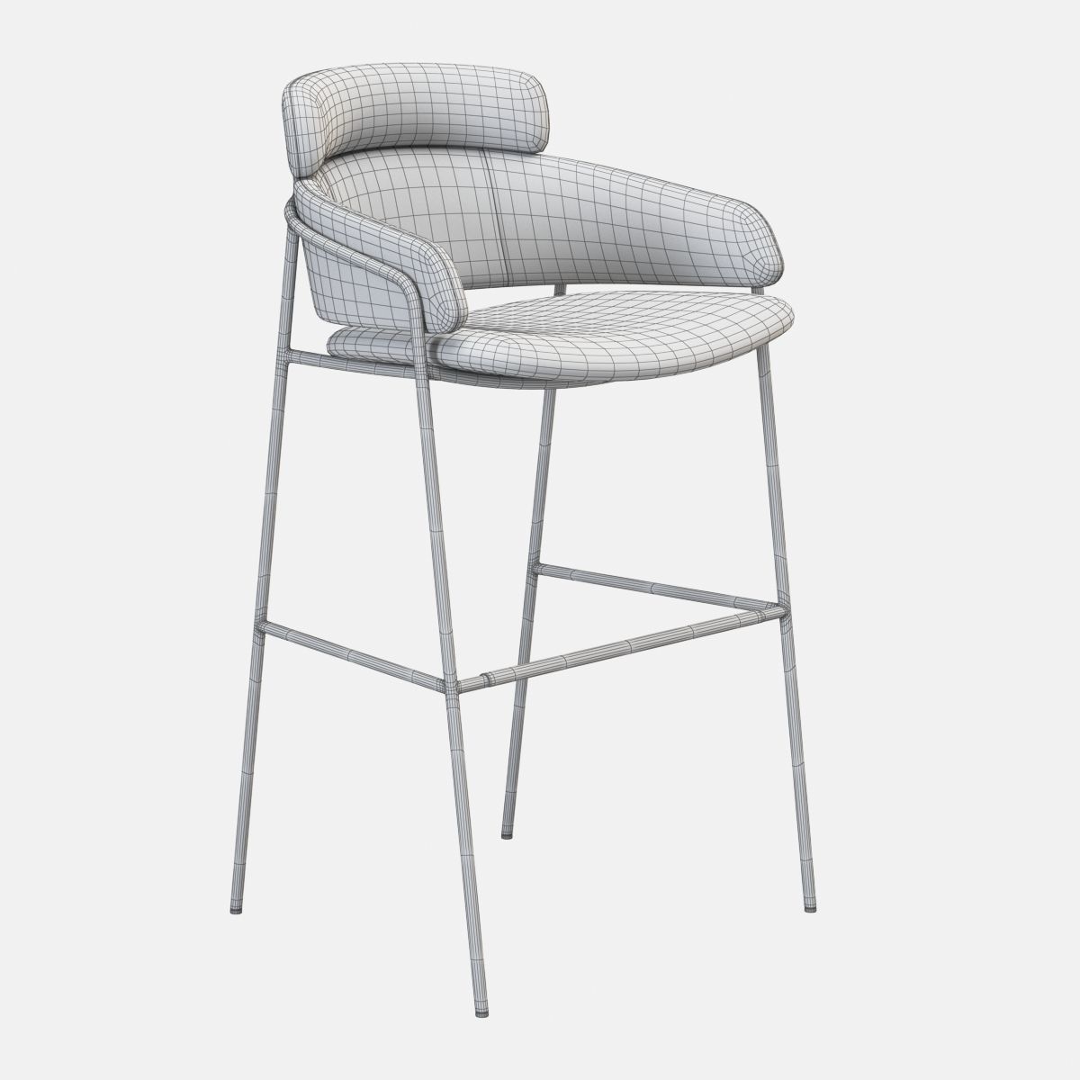 Debi Chair Set 3D model_26