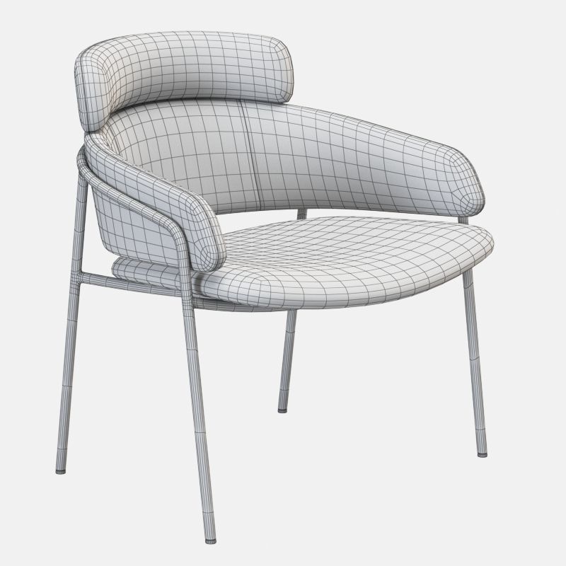 Debi Chair Set 3D model_20